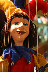 Image showing Traditional puppet - the jester