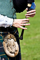 Image showing Scottish bagpipe