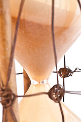 Image showing Antique hourglass: detail