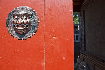 Image showing Red door