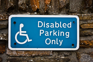 Image showing Disable Parking