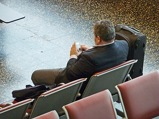 Image showing Waiting the flight