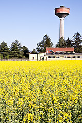 Image showing Country and water tower