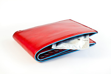 Image showing Red wallet