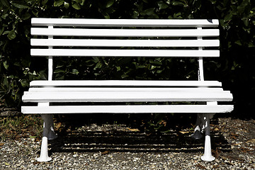 Image showing White bench