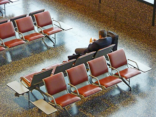 Image showing Waiting the flight