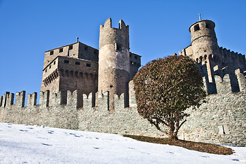 Image showing Fénis castle