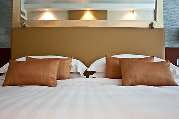 Image showing Hotel bed