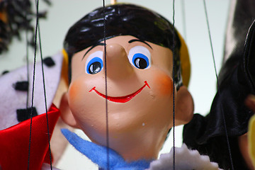 Image showing Traditionla puppet - Pinocchio, orizontal