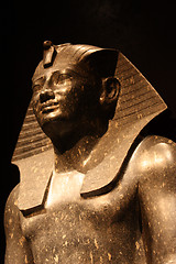 Image showing Egyptian statue - pharaoh close