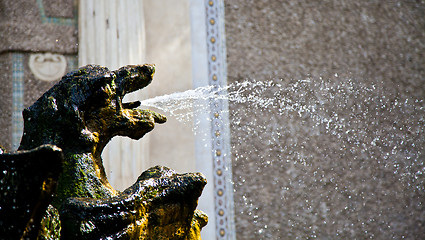 Image showing Dragons fountain, Villa d'Este - Tivoli