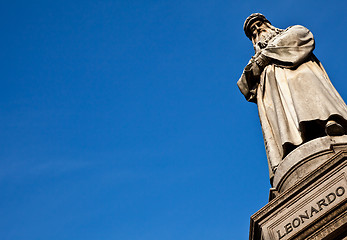 Image showing Milan - Italy: Leonardo Da Vinci statue