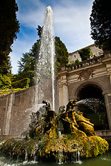 Image showing Dragons fountain, Villa d'Este - Tivoli