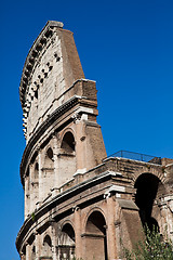 Image showing Colosseum with blue sky