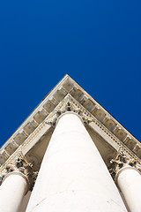 Image showing Basilica Superga - Roof corner, short column