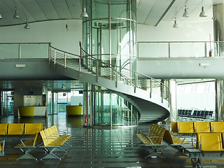 Image showing Airport waiting