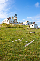 Image showing Lighthouse and helicopter platform