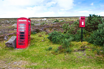 Image showing Two red boxes