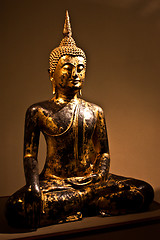 Image showing Sitting Bodhisattva - detail