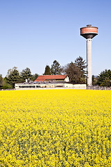 Image showing Country and water tower