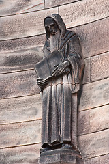 Image showing Monk statue