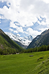 Image showing Alpine panorama