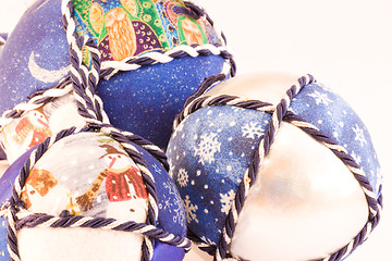 Image showing Handmade Christmas balls