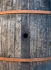 Image showing Old barrel