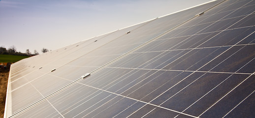 Image showing Solar panel plant