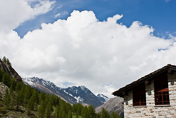 Image showing Alpine panorama