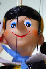 Image showing Traditional puppet - Pinocchio, vertical