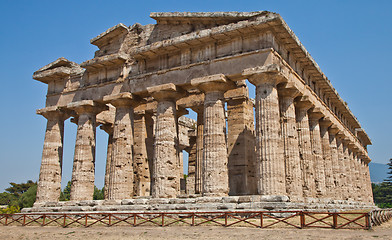 Image showing Paestum temple - Italy