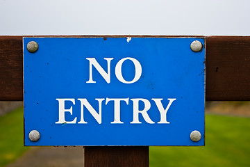 Image showing No entry