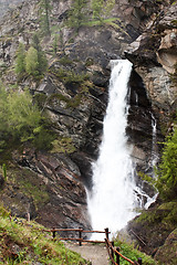 Image showing Alpine waterfalls