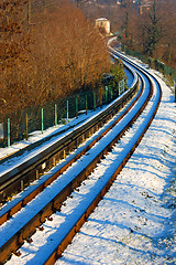 Image showing Dentiera di Superga - railway in Italy