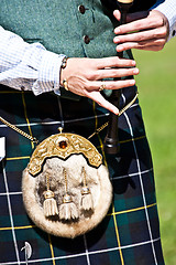 Image showing Scottish bagpipe