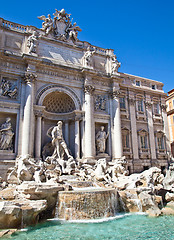 Image showing Fontana di Trevi - Rome, italy