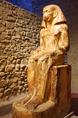 Image showing Egyptian statue - entire