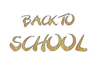 Image showing Back to School colorful text, isolated