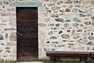 Image showing Mountain refuge - Italy - Dolomiti mountains