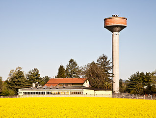 Image showing Country and water tower