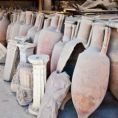 Image showing Old amphoras