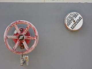 Image showing Sprinkler system - detail