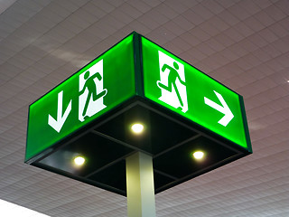 Image showing Emergency exit sign