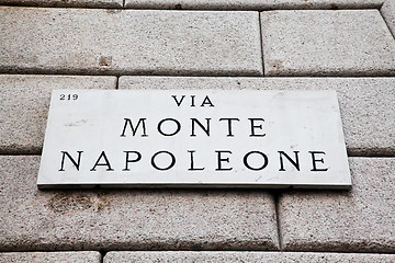 Image showing Via Monte Napoleone