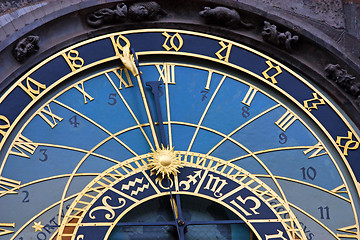 Image showing The Prague Astronomical Clock - upper side