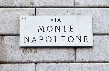 Image showing Via Monte Napoleone