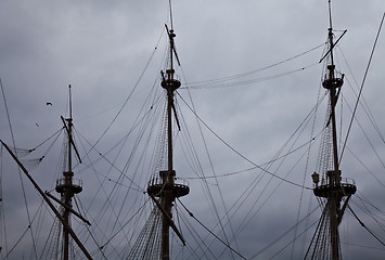 Image showing Detail of Neptune Galleon