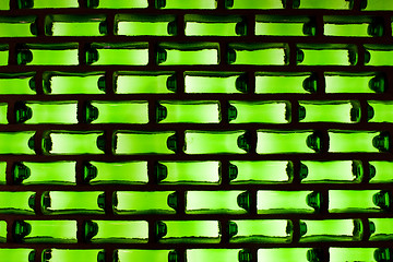 Image showing Green background: glass