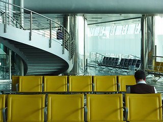 Image showing Airport waiting